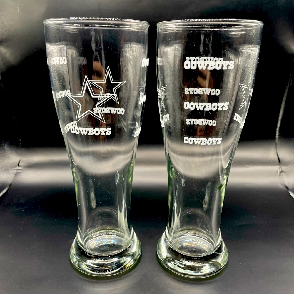 Dallas Cowboys* Wheat Beer / Pilsner Glass (2 glasses)